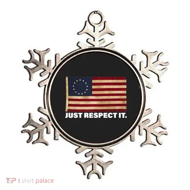 Betsy Ross Original Colonies Just Respect It Ornament