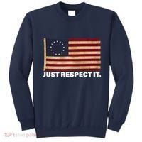 Betsy Ross Original Colonies Just Respect It Sweatshirt thumb 0
