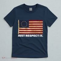 Betsy Ross Original Colonies Just Respect It T-Shirt thumb 5