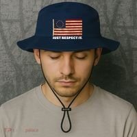 Betsy Ross Original Colonies Just Respect It Bucket Hat thumb 2