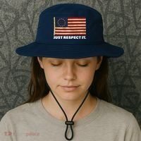Betsy Ross Original Colonies Just Respect It Bucket Hat thumb 3