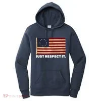 Betsy Ross Original Colonies Just Respect It Women's Hoodie thumb 0