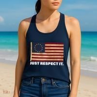 Betsy Ross Original Colonies Just Respect It Women's Tank Top thumb 2