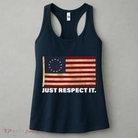 Betsy Ross Original Colonies Just Respect It Women's Tank Top thumb 3