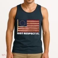 Betsy Ross Original Colonies Just Respect It Tank Top thumb 3