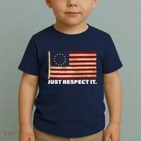 Betsy Ross Original Colonies Just Respect It Toddler T-Shirt thumb 2