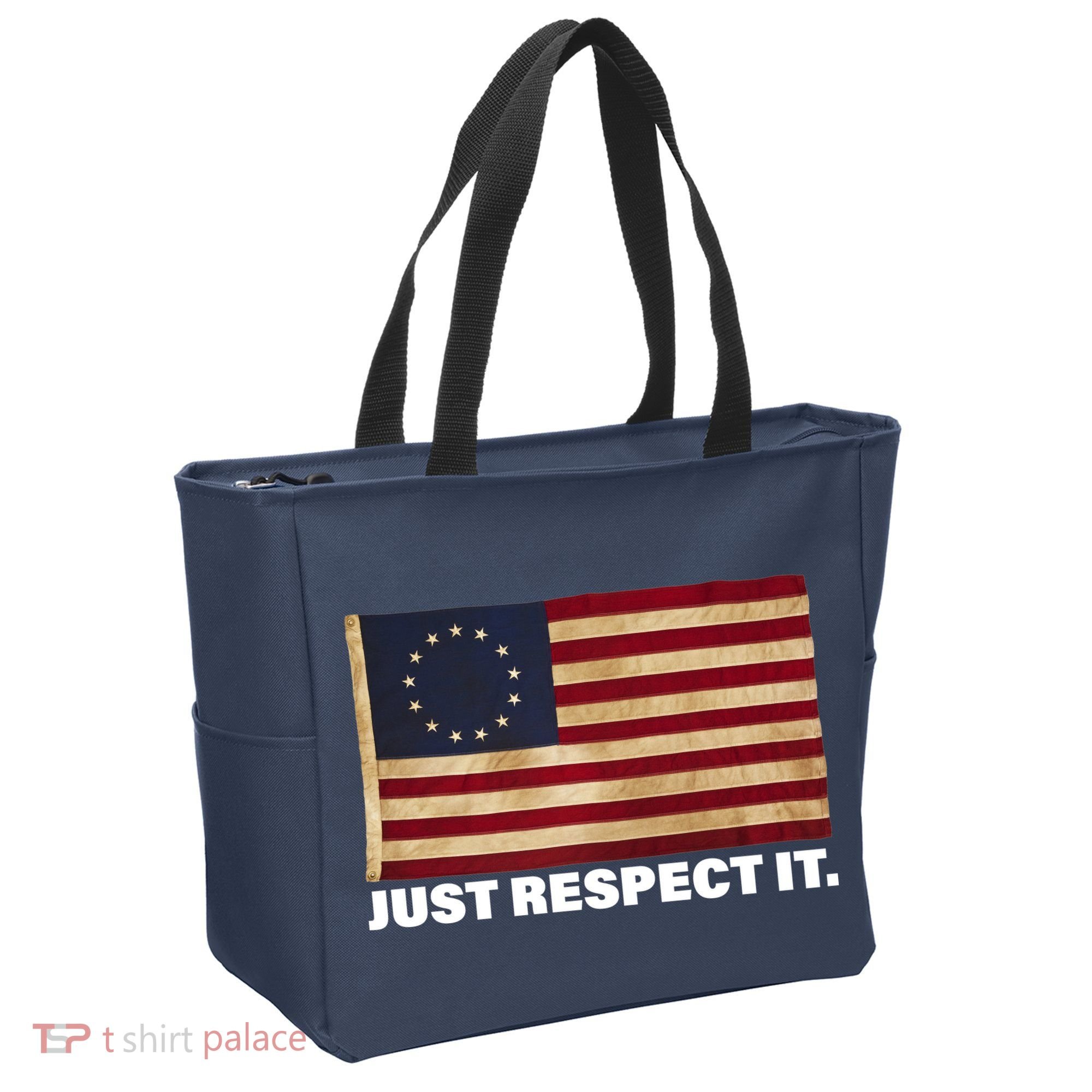 Betsy Ross Original Colonies Just Respect It Tote Bag