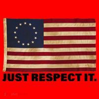 Betsy Ross Original Colonies Just Respect It Santa Hat thumb 1