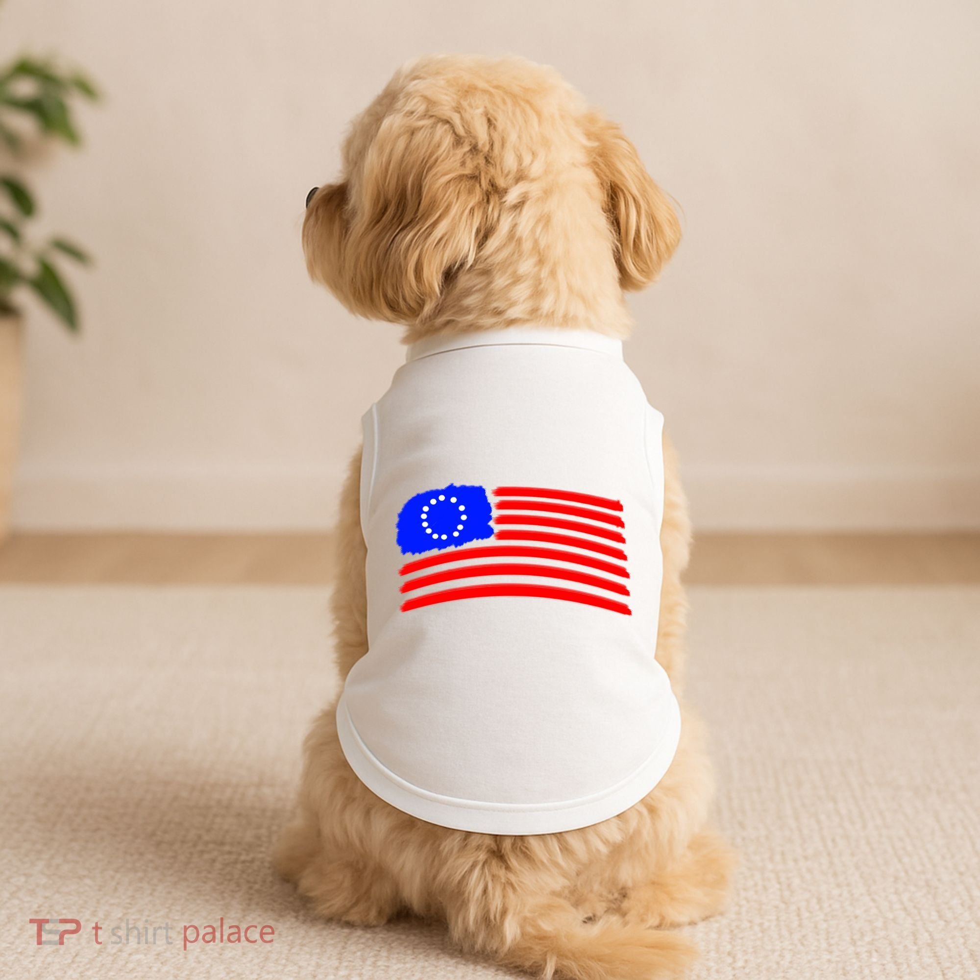 Betsy Ross Original Painted Flag Doggie Tank