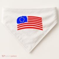 Betsy Ross Original Painted Flag USA-Made Doggie Bandana thumb 0