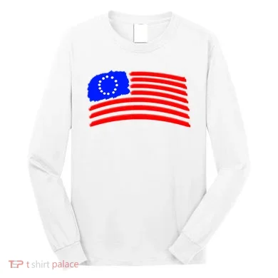 Betsy Ross Original Painted Flag Long Sleeve Shirt