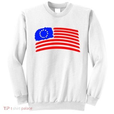 Betsy Ross Original Painted Flag Sweatshirt