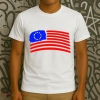 Betsy Ross Original Painted Flag T-Shirt thumb 3
