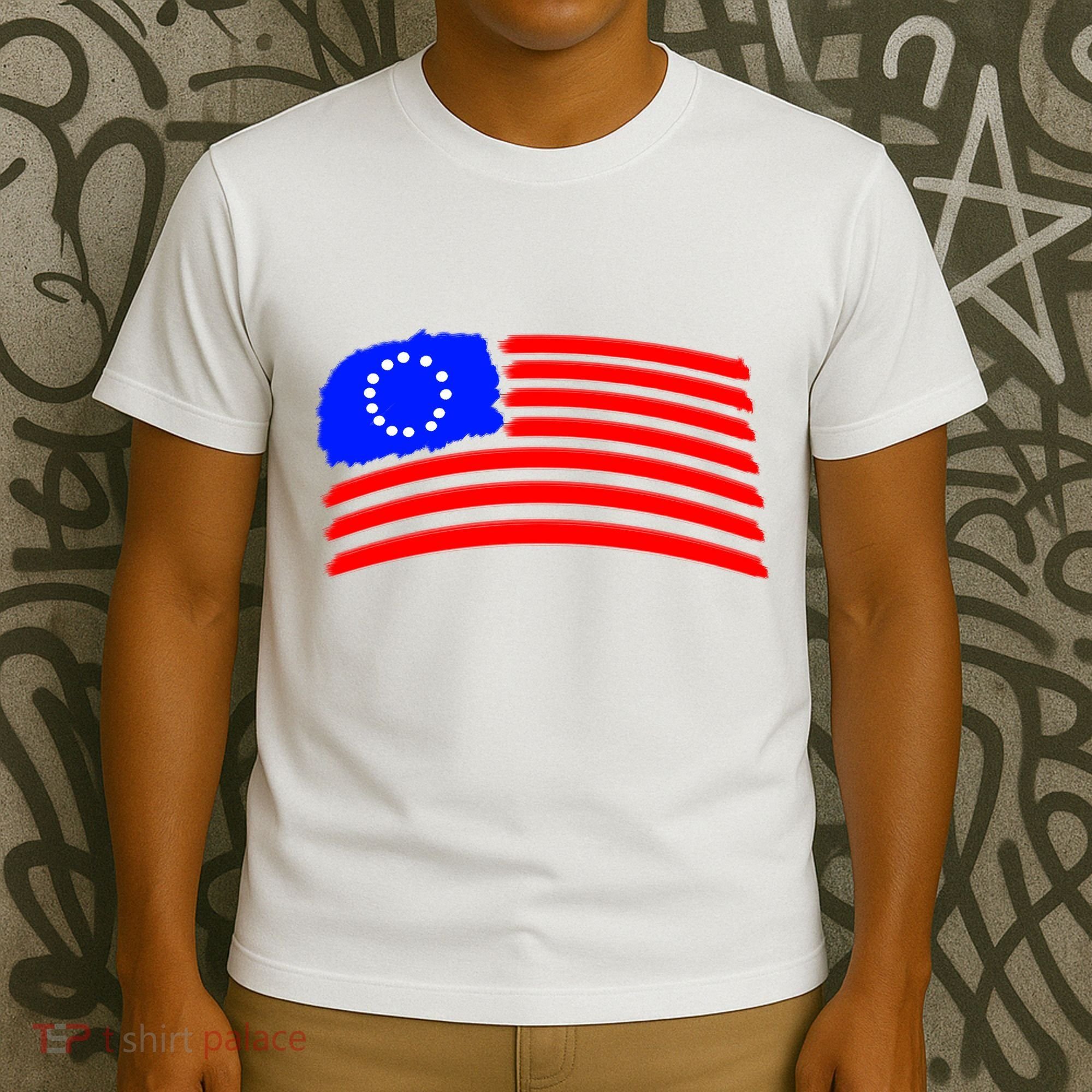 Betsy Ross Original Painted Flag T-Shirt