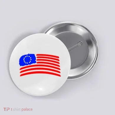 Betsy Ross Original Painted Flag Button