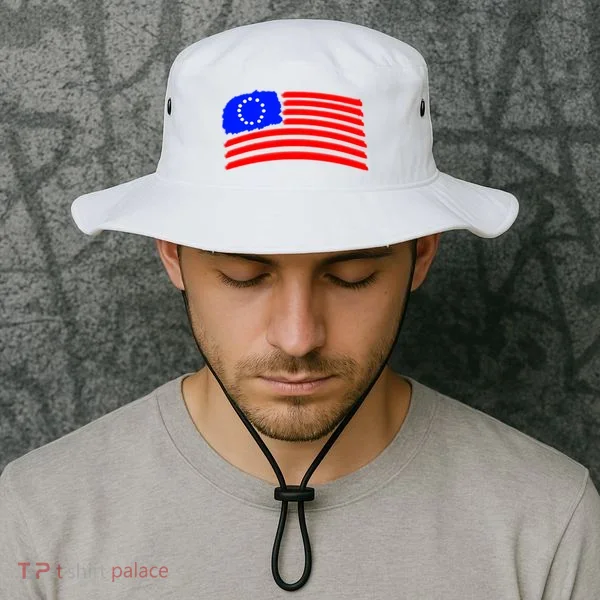 Betsy Ross Original Painted Flag Bucket Hat
