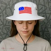 Betsy Ross Original Painted Flag Bucket Hat thumb 3