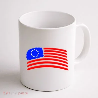 Betsy Ross Original Painted Flag Coffee Mug back