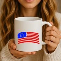 Betsy Ross Original Painted Flag Coffee Mug thumb 3