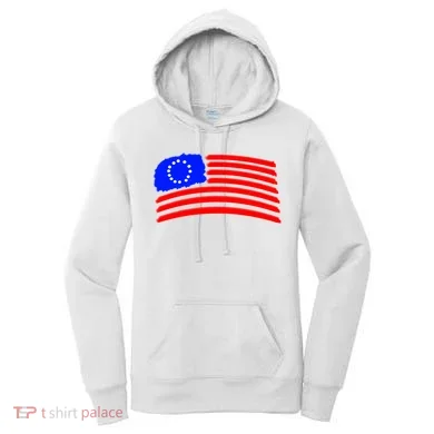 Betsy Ross Original Painted Flag Women's Hoodie