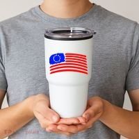 Betsy Ross Original Painted Flag Tumbler thumb 2