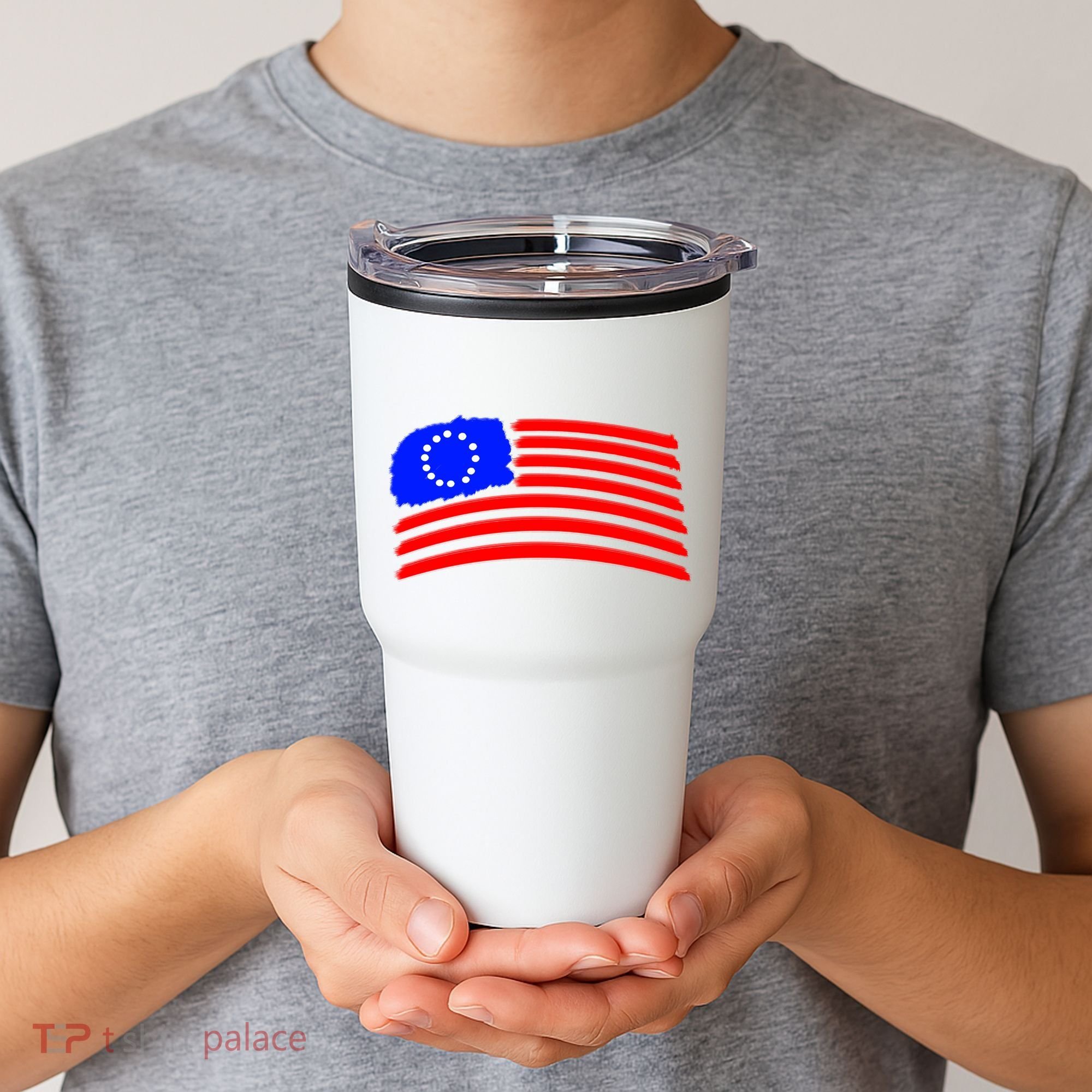 Betsy Ross Original Painted Flag Tumbler
