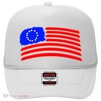 Betsy Ross Original Painted Flag Hat thumb 0