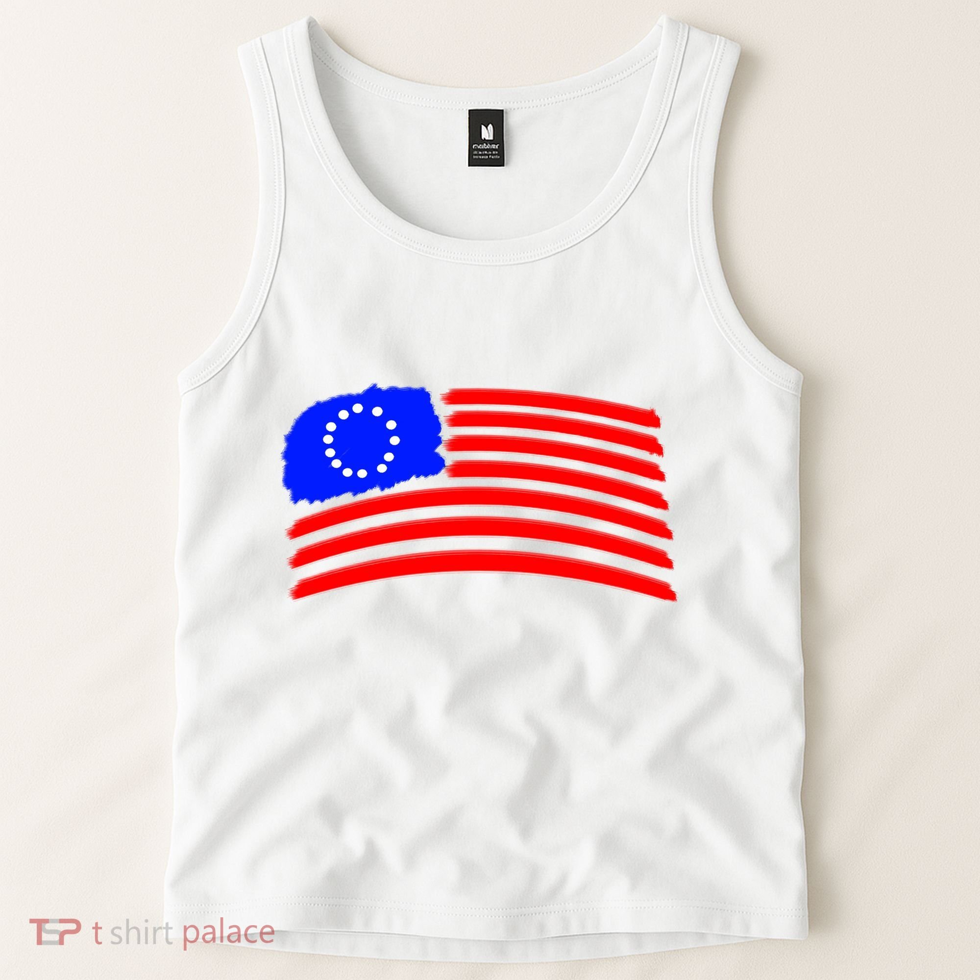Betsy Ross Original Painted Flag Tank Top