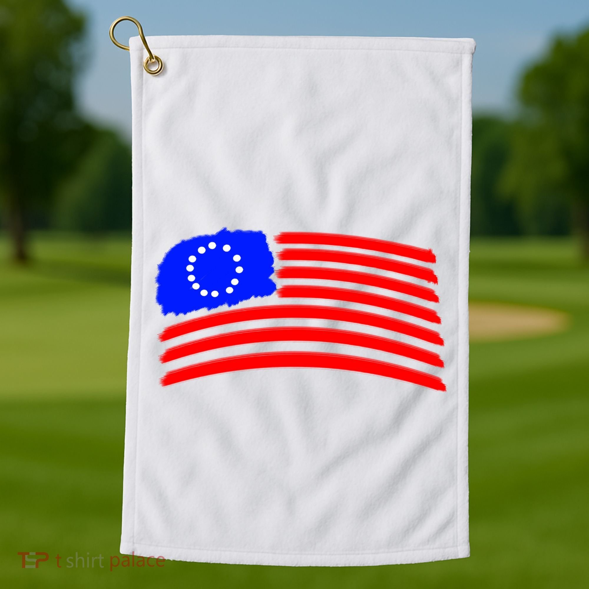 Betsy Ross Original Painted Flag Golf Towel