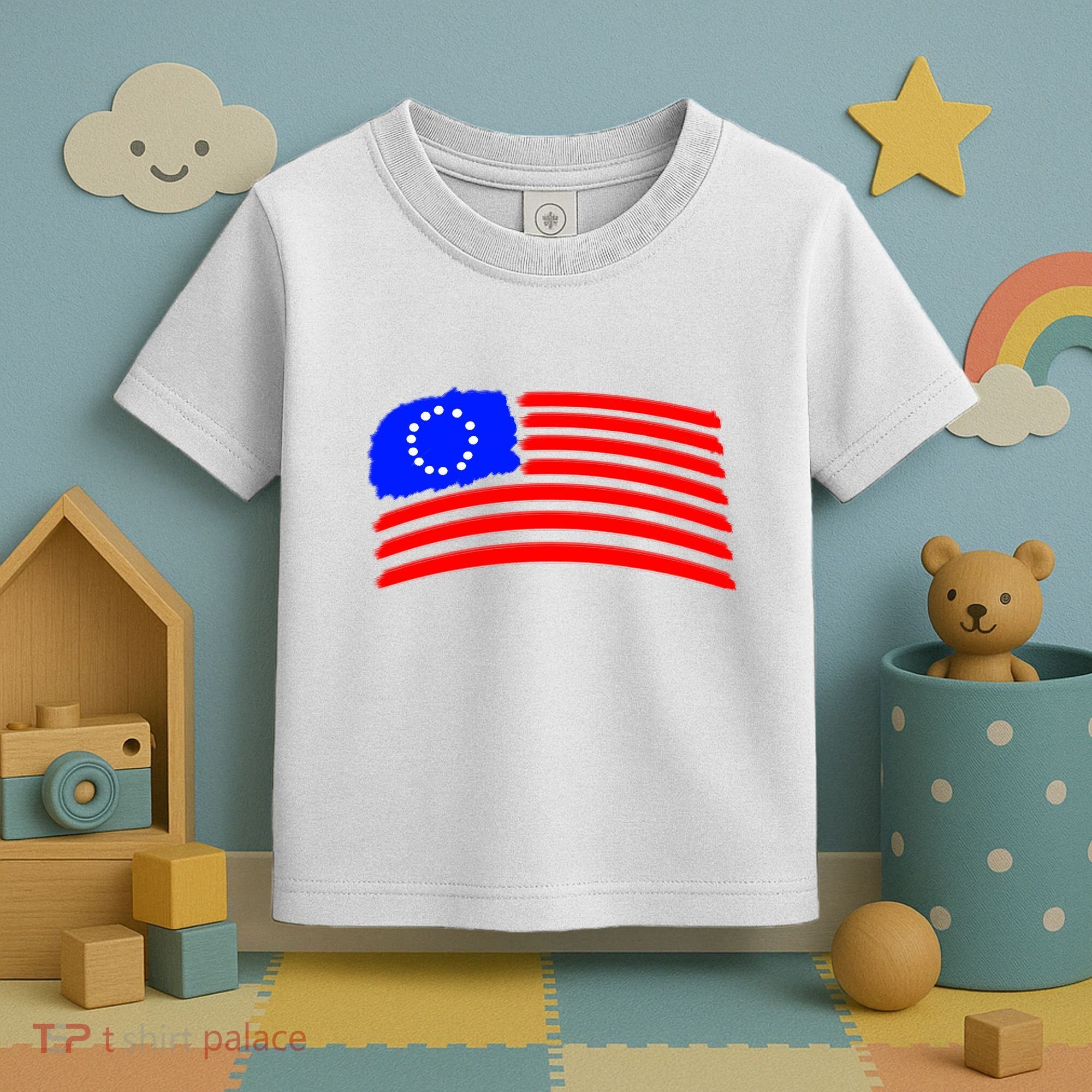 Betsy Ross Original Painted Flag Toddler T-Shirt