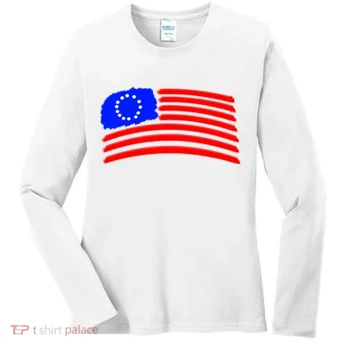 Betsy Ross Original Painted Flag Women's Long Sleeve Shirt