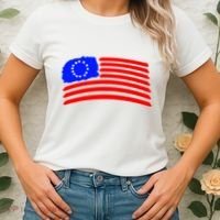 Betsy Ross Original Painted Flag Women's T-Shirt thumb 2