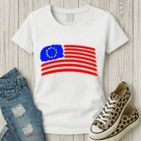Betsy Ross Original Painted Flag Women's T-Shirt thumb 3