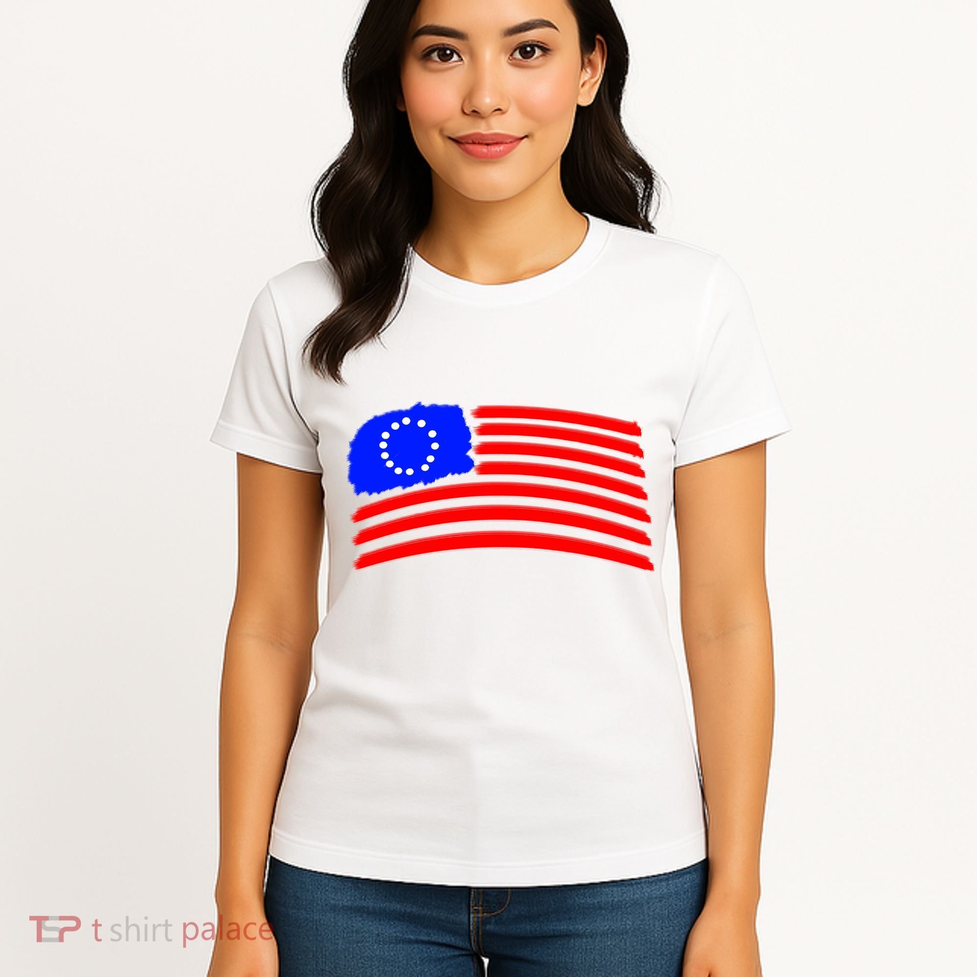 Betsy Ross Original Painted Flag Women's T-Shirt