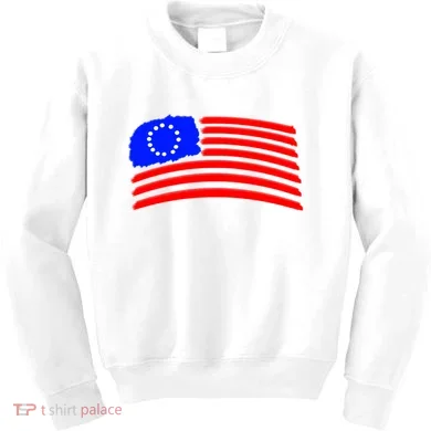 Betsy Ross Original Painted Flag Kids Sweatshirt