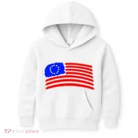 Betsy Ross Original Painted Flag Kids Hoodie thumb 0