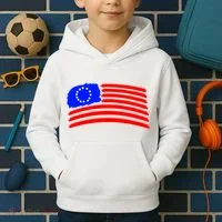 Betsy Ross Original Painted Flag Kids Hoodie thumb 2