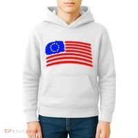 Betsy Ross Original Painted Flag Kids Hoodie thumb 4