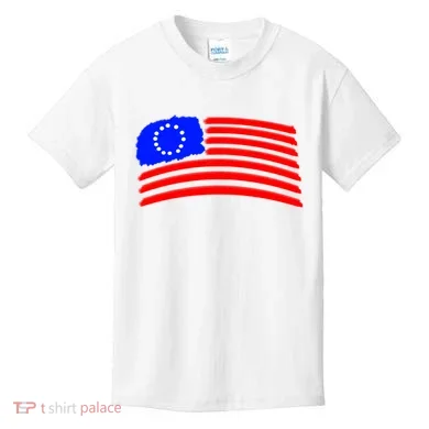 Betsy Ross Original Painted Flag Kids T-Shirt