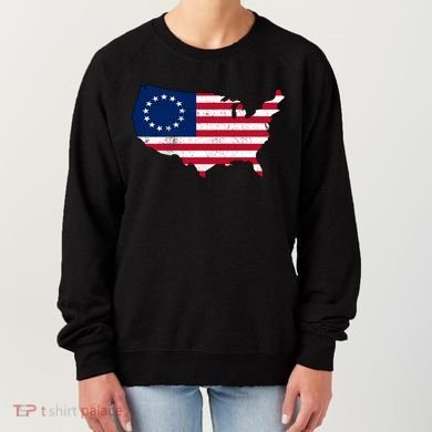 Betsy Ross USA Flag Revolutionary War Women's Sweatshirt
