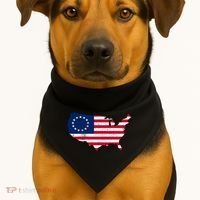 Betsy Ross USA Flag Revolutionary War USA-Made Doggie Bandana thumb 1