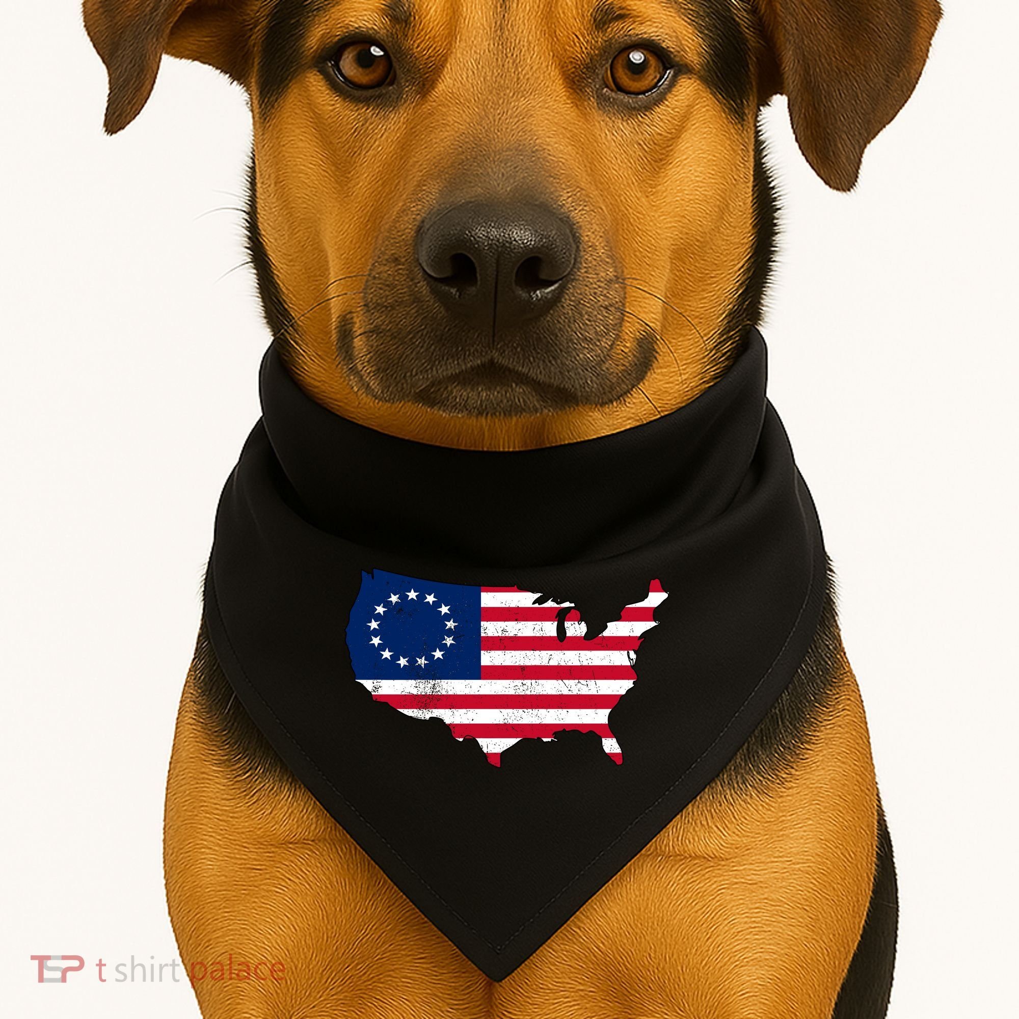 Betsy Ross USA Flag Revolutionary War USA-Made Doggie Bandana