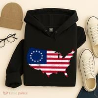 Betsy Ross USA Flag Revolutionary War Hoodie thumb 4