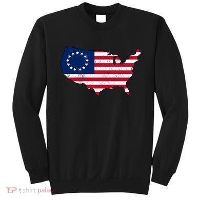 Betsy Ross USA Flag Revolutionary War Sweatshirt