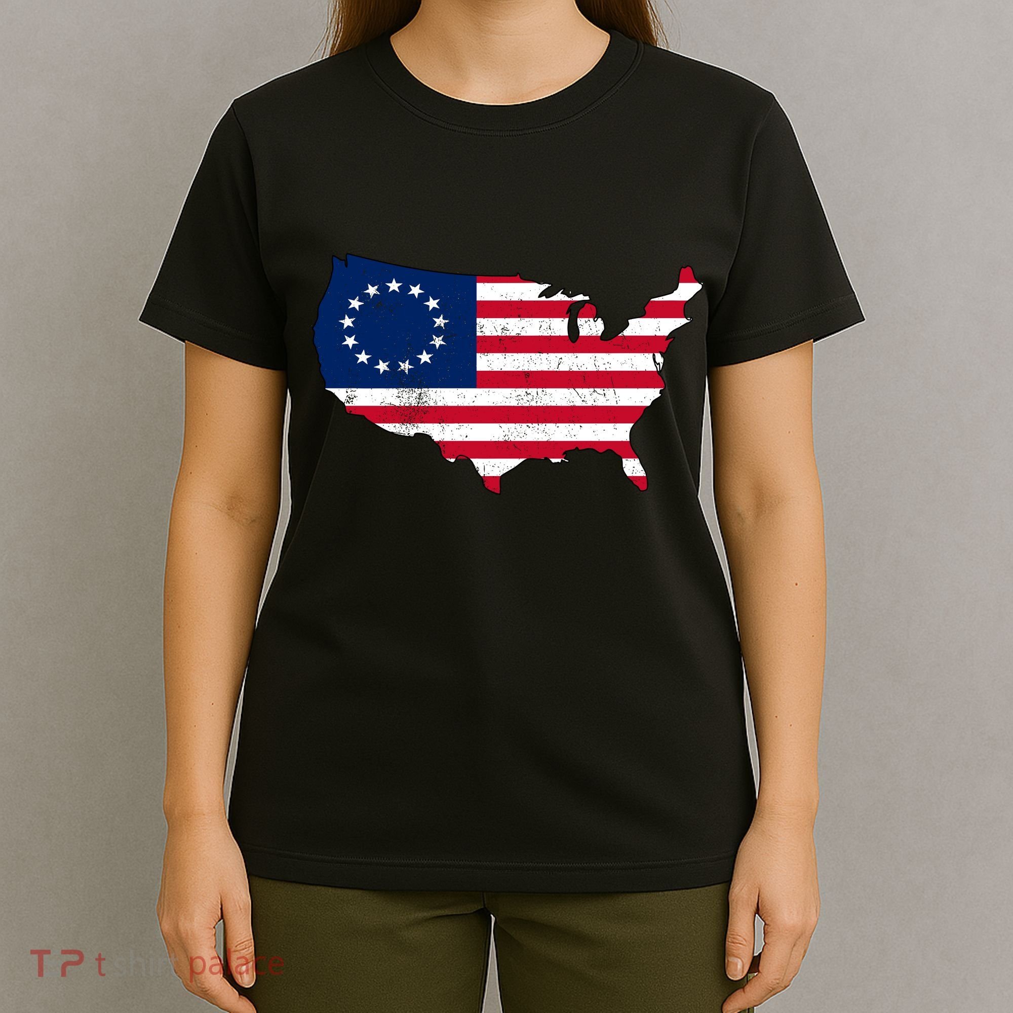 Betsy Ross USA Flag Revolutionary War T-Shirt