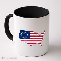 Betsy Ross USA Flag Revolutionary War Coffee Mug thumb 0