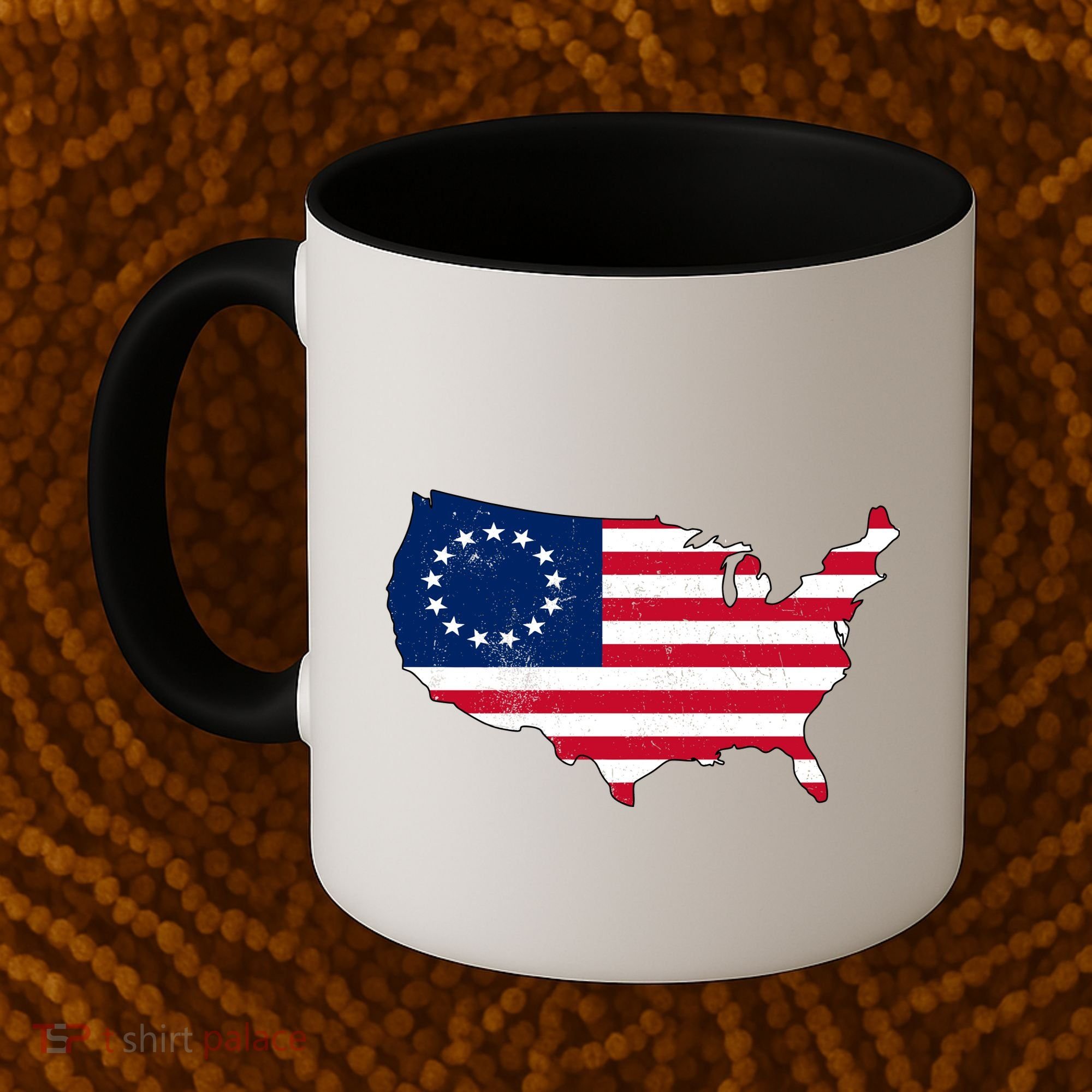 Betsy Ross USA Flag Revolutionary War Coffee Mug