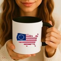 Betsy Ross USA Flag Revolutionary War Coffee Mug thumb 3