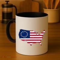 Betsy Ross USA Flag Revolutionary War Coffee Mug thumb 4