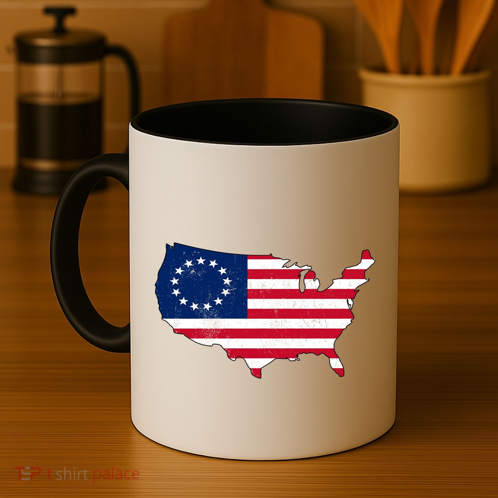 Betsy Ross USA Flag Revolutionary War Coffee Mug